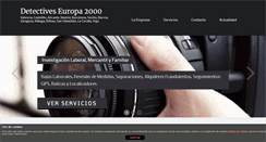 Desktop Screenshot of detectiveseuropa2000.com